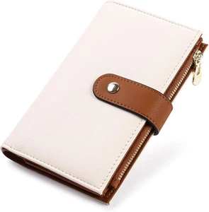 RFID Leder Clutch Geldbörse für Damen - Trifold Geldbörse mit Kartenfächern - Bild 1 von 11