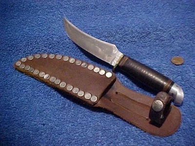 Винтажный Western Boulder Colo США W39 пуховая ручка w кожаный ножны нож c2Ct - Изображение 1 из 4