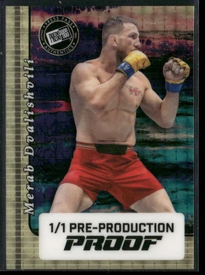 Pase de prensa 2024 oro súper prismático Merab Dvalishvili preproducción #1/1 Foto 1 de 2