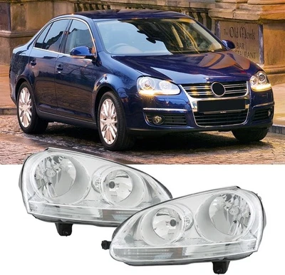 Faros cromados para Volkswagen 2006-2009 GTI/Rabbit y 2005-2010 Jetta diestro+izquierdo Foto 1 de 4