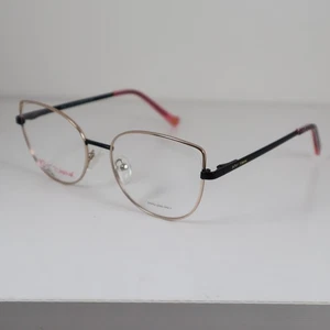 Betsey Johnson Yolo ROS Rosegold Cat-Eye Brille Brillengestell 52-17-135mm - Bild 1 von 9