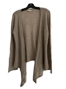 Soft Surroundings 100% Cashmere Women’s Brown Open Cardigan Sweater Size Medium - Picture 1 of 3