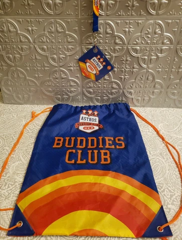 HOUSTON ASTROS HEB Buddies Club Drawstring Bag Backpack Lanyard 2022 Cover