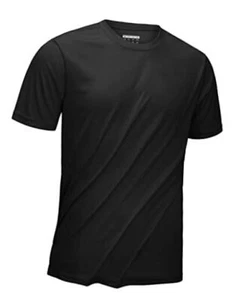 Men's Short Sleeve UPF 50+ Sun Protection Shirts Quick Dry Large Black - Picture 1 of 7