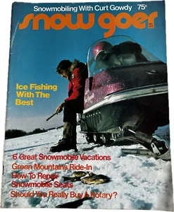 Vintage SNOW GOER DEC 1973 Snowmobile Magazine - Ice Fishing With the Best - Picture 1 of 5