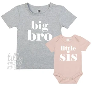 Big Bro Little Sis Set, Big Brother Little Sister Matching Set, Brother Sister - Picture 1 of 4