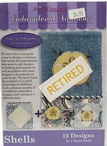 Anita Goodesign Shells Embroidery Design CD (New) - Picture 1 of 2