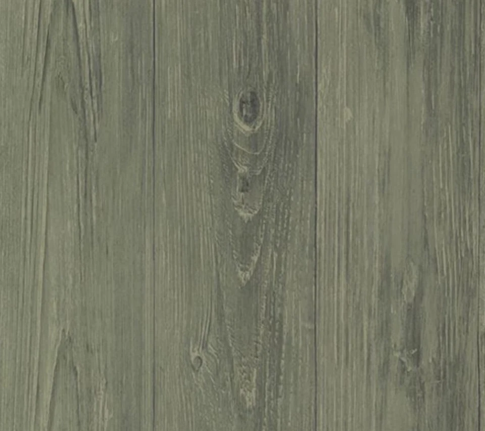Wallpaper Chesapeake Mapleton Sage Faux Wood Texture Prepasted CTR64222 56 Sq Ft - Image 1 of 4