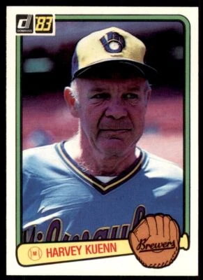 1983 DONRUSS HARVEY KUENN . MILWAUKEE BREWERS #608 - Image 1 of 2