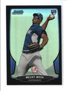 MELKY MESA 2013 BOWMAN CHROME BLACK REFRACTOR ROOKIE RC #09/15 AH1847