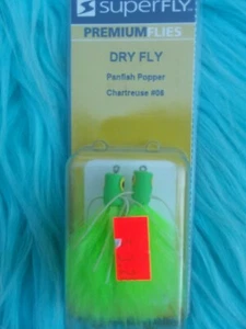 Superfly Dry Fly Panfish Popper 06 Chartreuse  - Picture 1 of 2