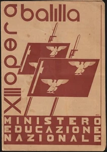 PAGELLA 1934/1935 XIII OPERA BALILLA MINISTERO EDUCAZIONE - SAN VENDEMIANO - Picture 1 of 1
