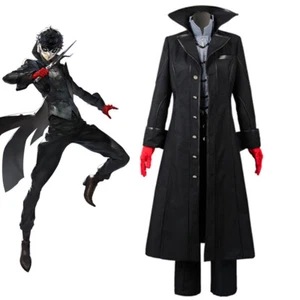 Anime Game Persona 5 Joker Protagonist Cosplay Costume Uniform Halloween Outfits - Picture 1 of 8