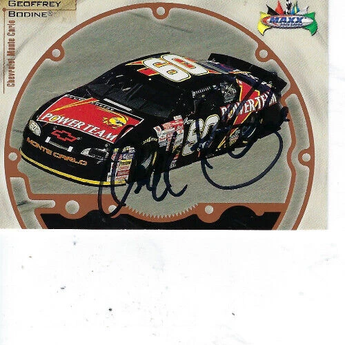 GEOFF BODINE SIGNED 1999 MAXX RACING #50 - NASCAR - Image 1 of 1