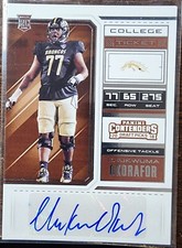 2018 Panini Contenders Draft Picks Chukwuma Okorafor College Ticket Rookie Auto