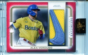 2023 Topps Definitive Baseball Jumbo Relic NIKE SWOOSH 1/1 - Alex Verdugo