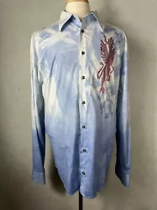DORAMAFI Oberhemd Herren Gr. XXL Stickerei Langarm Knopfleiste - Bild 1 von 7