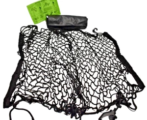 Small Cargo Net with Hooks, Black - Picture 1 of 5