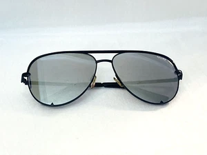 Gafas de sol Quay Australia DESI Perkins lente espejo llave alta aviador marco negro - Imagen 1 de 7