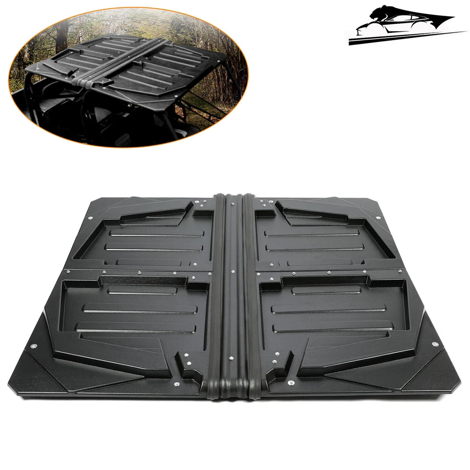 4 Pieces Roof Hard Top ABS Black For Polaris ranger 570 crew full size - Image 1 of 4