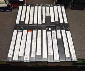 HUGE LOT of 24 VHS Video Tapes NO SLEEVES - Picture 1 of 2