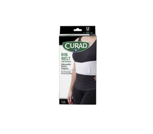 Nuevo Cinturón Curad Rib Blanco Universal Ajustable Soporte Elástico para Fracturados - Imagen 1 de 2