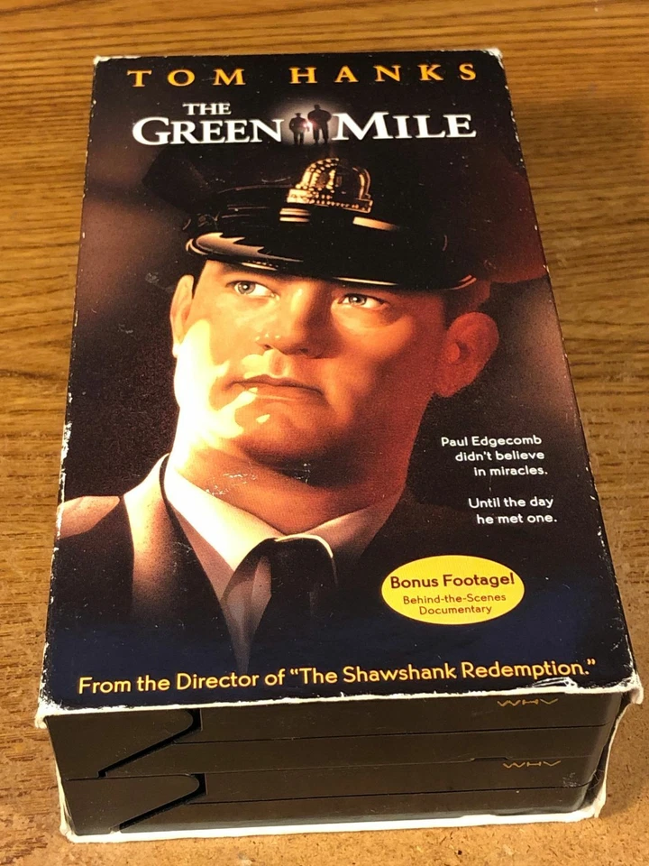 The Green Mile Screener Screening Copy VHS VCR Video Tape Used Tom Hanks RARE Foto 1 de 4