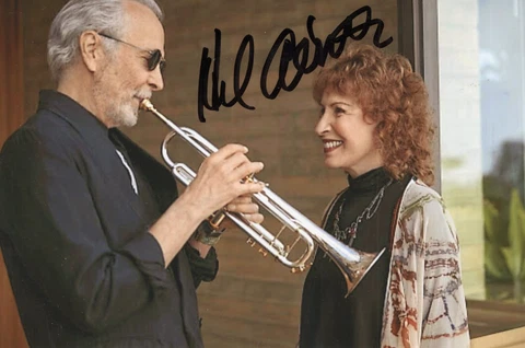 HERB ALPERT HAND SIGNED 4x6 COLOR PHOTO+COA            GREAT POSE WITH HIS WIFE Cover
