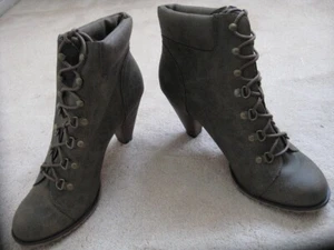 New Look High Heel Lace Up Stud Calf Boots Shoe (NEW) UK Size 8 Brown-£29.99 - Picture 1 of 3