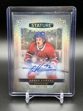 2022-23 UD Stature ARBER XHEKAJ Rookie Auto /199 Montreal Canadiens HARD SIGNED!