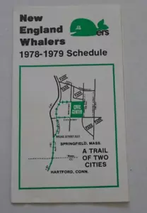 New England Whalers AHL pocket schedule 1978-1979 - Picture 1 of 2