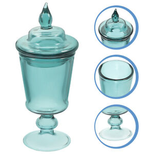  Miniature Jars with Lids Decorative Glass Candy Doll Bottles Decorate Model