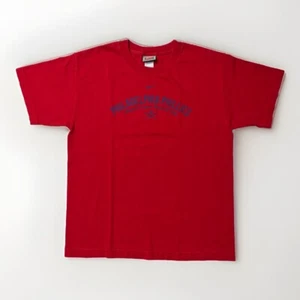 Vintage Philadelphia Phillies Center Swoosh Red Baseball Shirt Youth Size Large - Picture 1 of 11