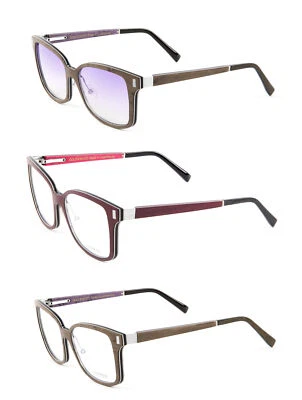 Gold & Wood Orion 07 Square Eyeglass Frames 53mm $789 NEW - Image 1 of 3