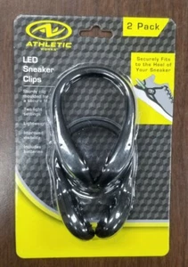 Athletic Works LED Light Up Running Shoe Safety Clips Lightweight Reflective - Picture 1 of 7