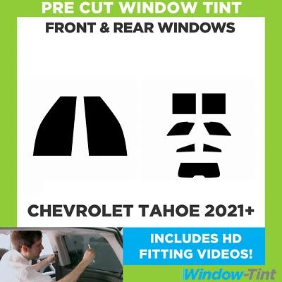 Tinte de ventana precortado completo delantero y trasero para Chevrolet Tahoe 2021+ Foto 1 de 4
