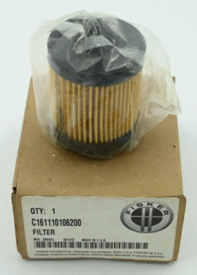 Filtro de aceite de motor Fisker Karma original OEM P/N C161110106200 Foto 1 de 2