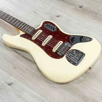 Fender Custom Shop Bass VI Journeyman Relic Guitar, Rosewood, Vintage White - Image 1 of 4