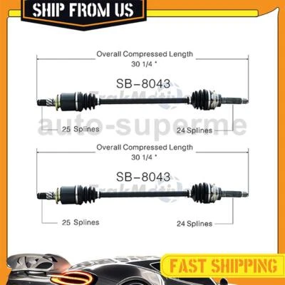 Para Saab 9-2X 2,0 L AWD 2005 Saab 9-2X 2,5 L AWD 2005 eje trasero derecho CV 2x Foto 1 de 3