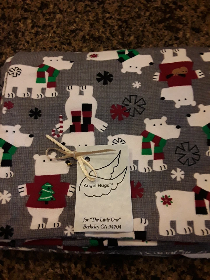 Handmade Baby/Toddler Flannel Christmas Bear Print - Image 1 of 1