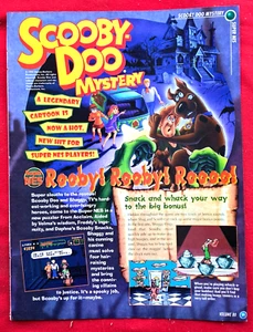 RARE! 1995 SCOOBY-DOO MYSTERY Nintendo Video Game - PROMO ART PRINT AD - Picture 1 of 1