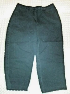 Ninety Black Capris Size 8 I Think Off Black 2 pockets 18 1/2" Inseam 14 1/2" Wa - Picture 1 of 3