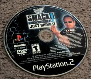 Playstation 2 PS2 WWF Smackdown Just Bring It Videospiel The Rock GETESTET & FUNKTIONIERT - Bild 1 von 2