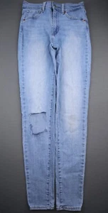 Pantalones de mezclilla para mujer Levi's Mile High 2017 súper ajustados desgastados talla 27 (Sr 27x29) - Imagen 1 de 9