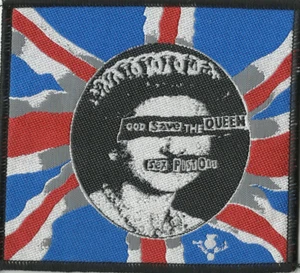 SEX PISTOLS god save the queen WOVEN SEW ON PATCH official RARE - VINTAGE - Picture 1 of 3