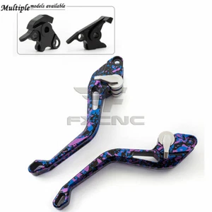 For WR125X WR125R 09-16 YZF125 R 08-2011 3D Short Camouflage Brake Clutch Lever - Picture 1 of 12