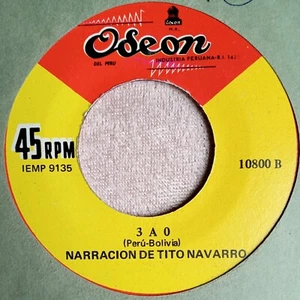 EX 1969 FOOTBALL PERU El Tigre Tito Navarro 45 Dúo Los Ases Del Perú Campeón - Imagen 1 de 3