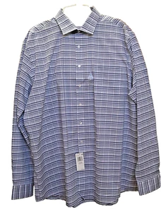 VAN HEUSEN "BLAUE GLASUR" ULTRA FALTENFREIES LANGARMHEMD 3XL HOHE PASSFORM NEU MIT ETIKETT - Bild 1 von 6