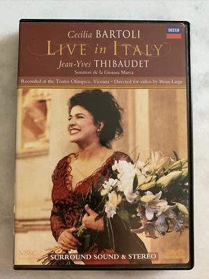 Cecilia Bartoli: Live in Italy (DVD 1998) Opera, Mezzo-Soprano, Rare, OOP Decca - Image 1 of 3