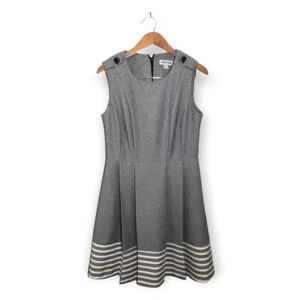 Shelby Palmer Fit Flare Kleid Damen Gr. 10 Falten ärmellos *OHNE GÜRTEL* - Bild 1 von 5